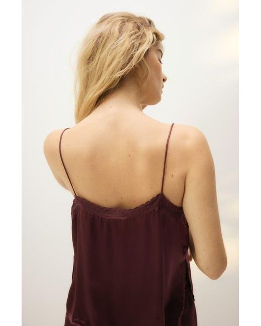 H&M Red Viscose Satin Pyjamas