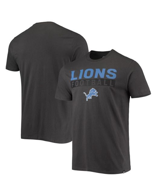 Custom Detroit Lions Men's Black Backer Long Sleeve T-Shirt 