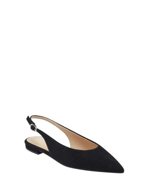 Marc Fisher Blue Grissy Slingback Flat