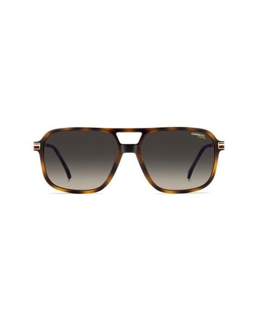 Carrera Black 390/S 59Mm Gradient Rectangular Sunglasses for men