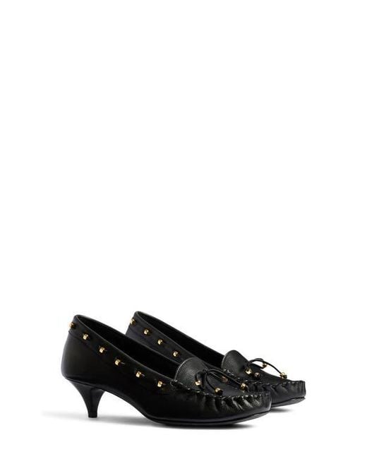 Khaite Black Milly Moc Toe Pump