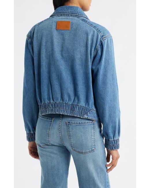 Wit & Wisdom Blue Zip Denim Jacket