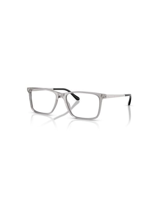 Ralph Lauren Gray 54Mm Rectangle Optical Glasses for men