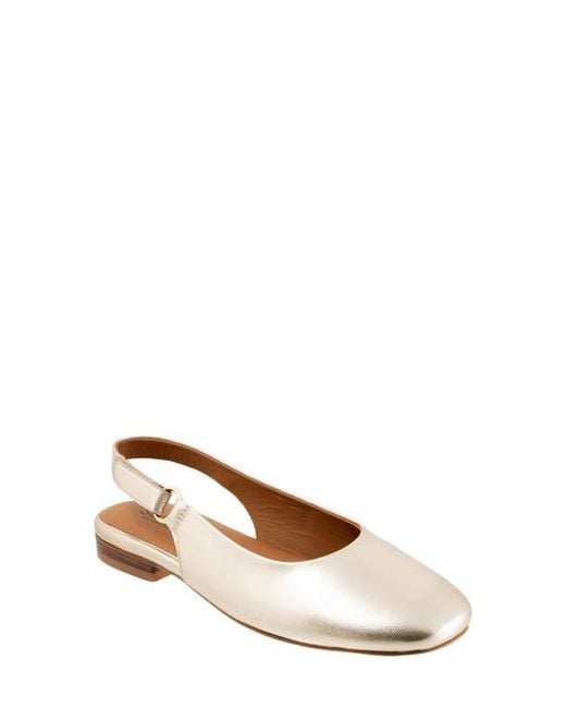 Softwalk® White Katy Slingback Flat