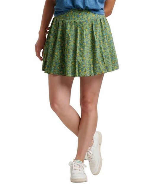 Toad & Co. Green Sunkissed Pleated Skort