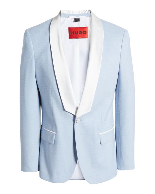 HUGO Henry Slim Fit Suit Jacket in Blue for Men | Lyst