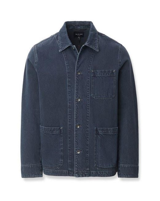 Rag & Bone Blue Evan Denim Chore Jacket for men