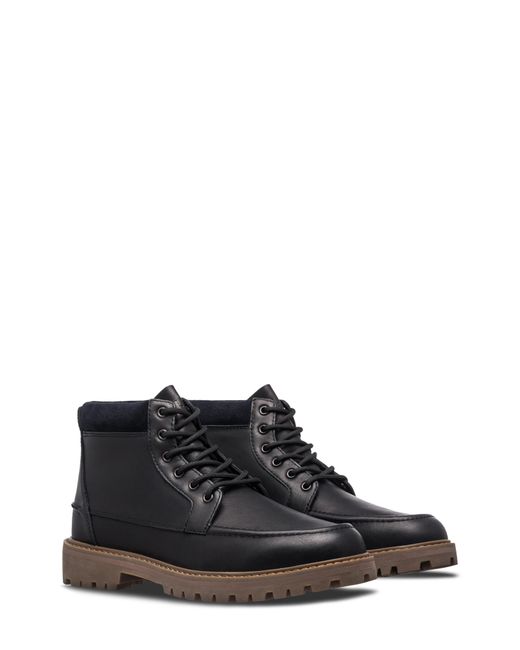 CLAE Black Romare Lugged Apron Toe Boot for men