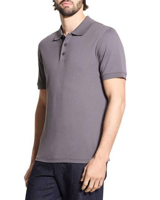 Theory Gray Precise Piqué Polo for men