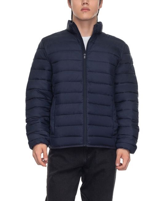 Rokka&Rolla Blue Lightweight Packable Puffer Jacket for men