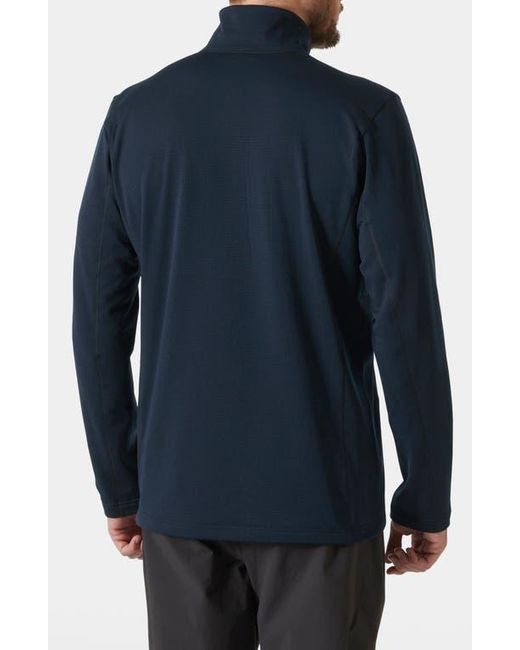Helly Hansen Blue Versatile Half Zip Midlayer Fleece Pullover for men