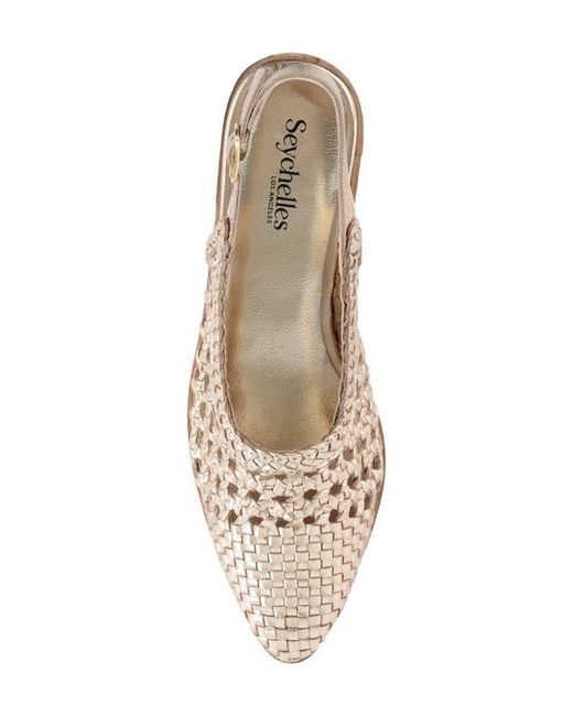 Seychelles Natural Roxanne Slingback Flat