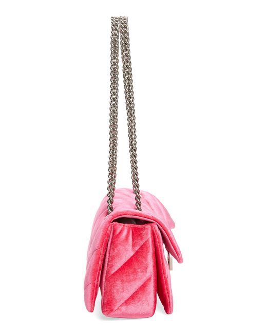 Balenciaga Small Crush Quilted Velvet Crossbody Bag in Red Lyst