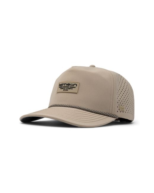 Melin Green Coronado Brick Hydro Performance Snapback Hat for men