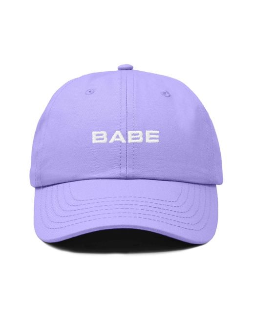Alix Purple Babe Embroidered Cap