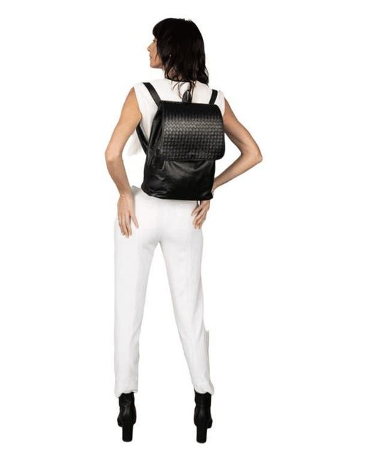 Deux Mains Black Woven Backpack