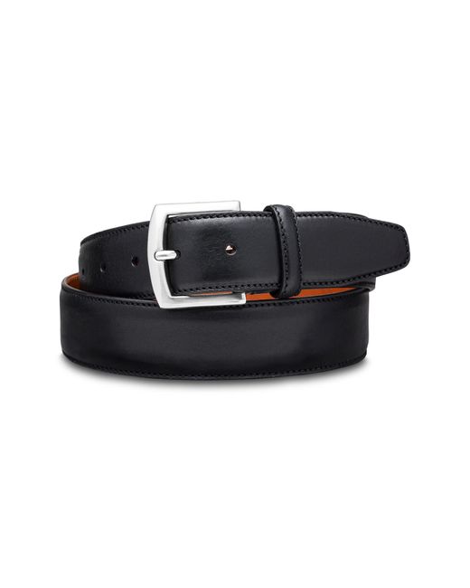 Bosca Castela Leather Belt in Black for Men | Lyst