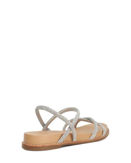 Dune White Levia Slingback Platform Sandal
