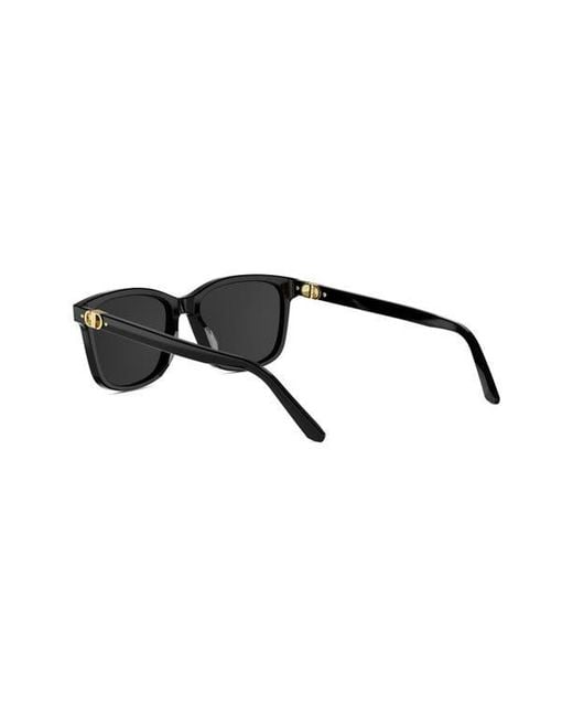 Dior Black Petit Cd S2I 54Mm Rectangular Sunglasses
