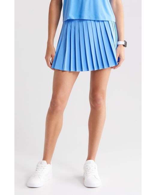 Zella Blue Pleated Tennis Skirt With Shorts