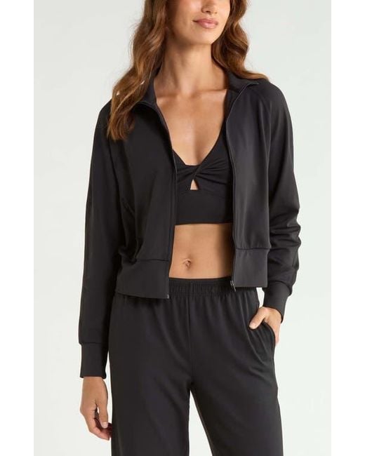 Zella Black Zen Track Jacket