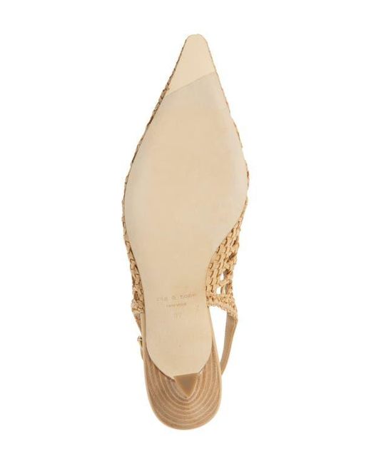 Rag & Bone Natural Brynn Slingback Pump