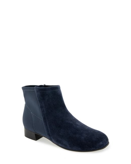 Munro Blue Flora Bootie