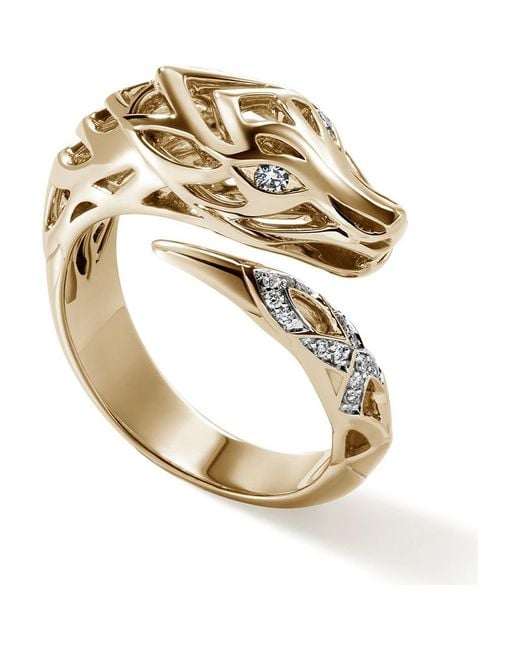 John Hardy Metallic Naga Bypass Ring