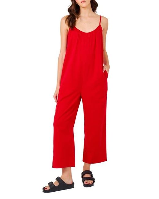 Hurley Red New Heights Jumpsuit
