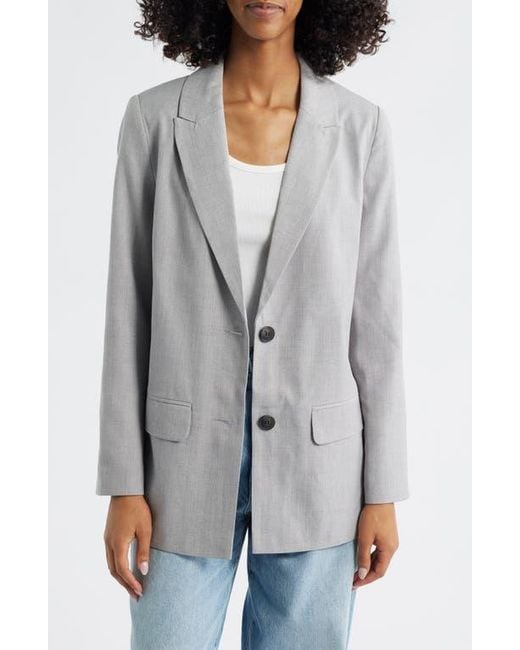 Friends Like These Gray Peak Lapel Blazer
