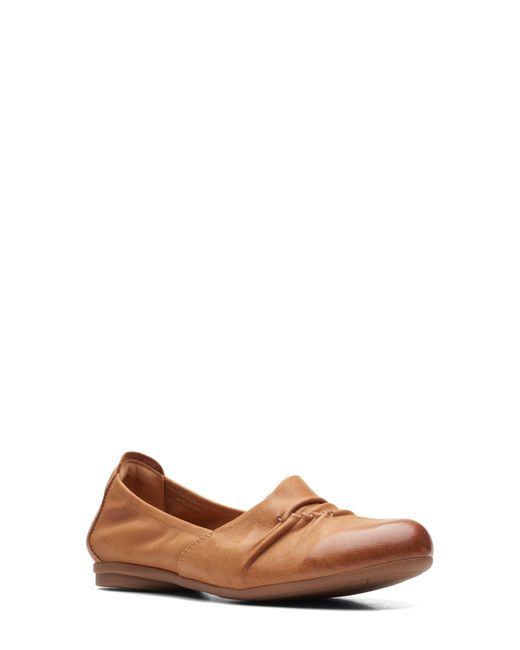 Clarks Brown Rena Way Flat