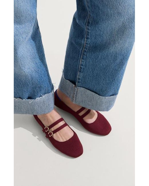 Rothy's Red The Double Buckle Mary Jane