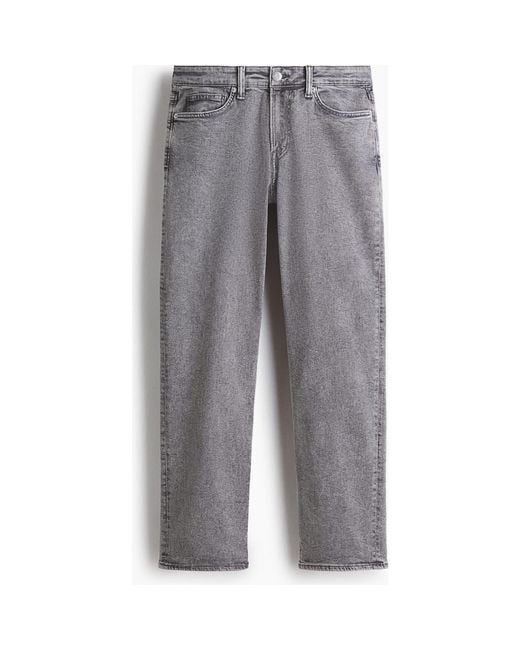 H&M Gray Regular Jeans for men