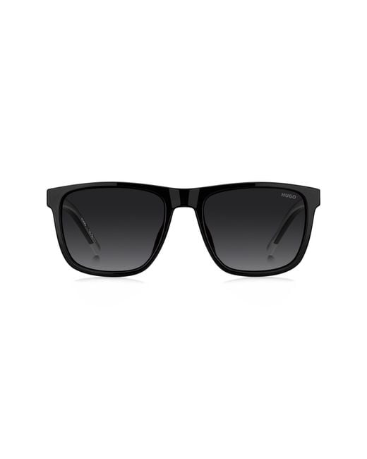 HUGO Black 56Mm Gradient Rectangular Sunglasses for men