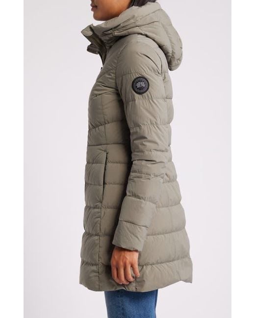 Canada Goose Clair 750 Fill Power Down Puffer Coat in Gray Lyst