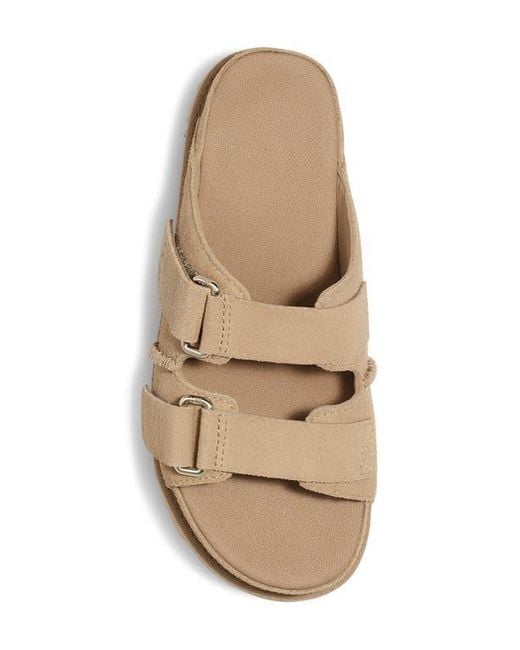 Ugg Brown Goldenstar Platform Slide Sandal