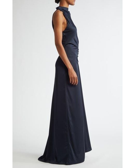 A.L.C. Inez Funnel Neck Gown in Blue | Lyst