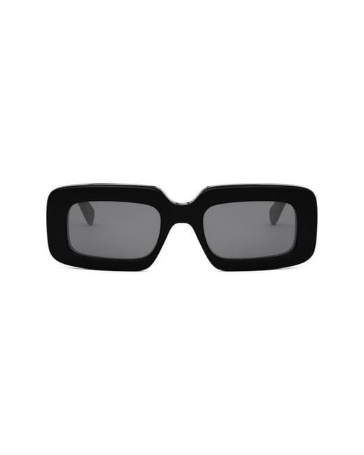 Céline Black Triomphe 53Mm Rectangular Sunglasses