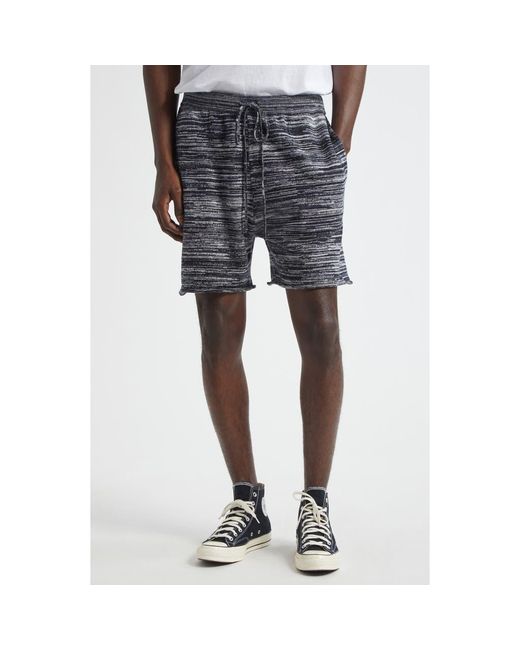 Waste Yarn Project Black James Space Dye One Of A Kind Drawstring Shorts for men