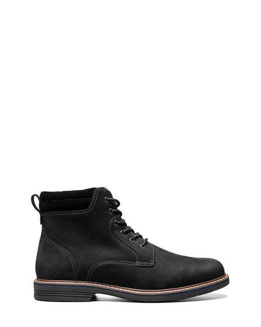 Florsheim Black Norwalk Plain Toe Lace-Up Boot for men