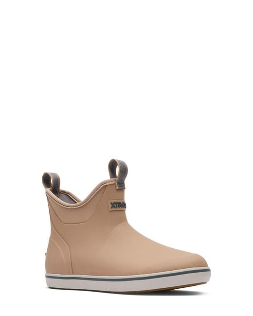 XtraTuf Brown Waterproof Ankle Deck Boot