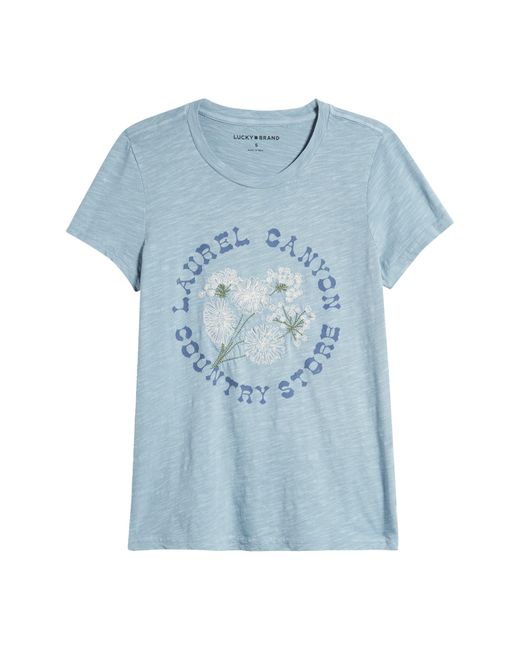 Lucky Brand Blue Laurel Canyon Country Store Graphic T-shirt