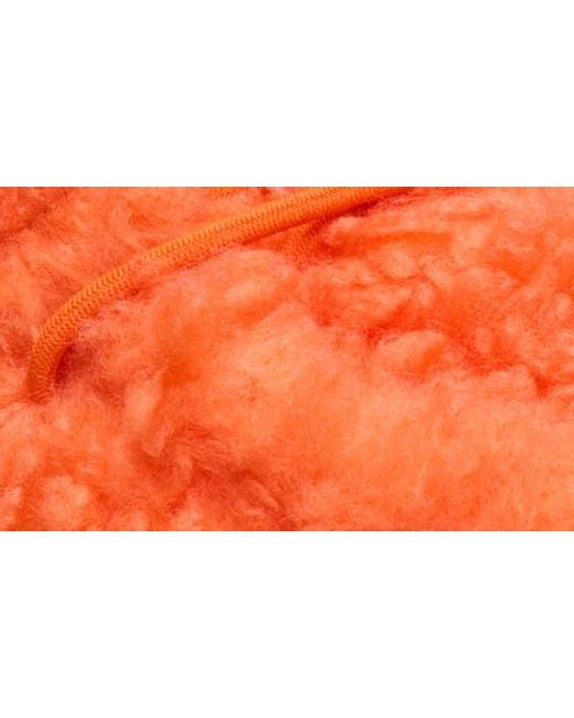 HeyDude Orange Wally Faux Shearling Slipper for men