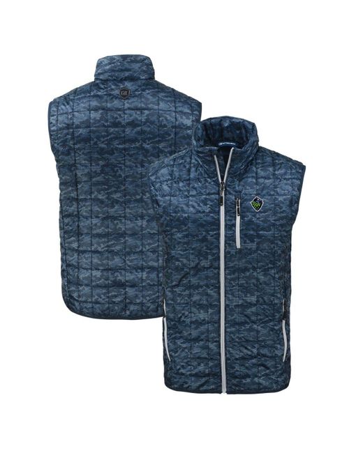 Cutter & Buck Blue Hillsboro Hops Rainier Primaloft Eco Insulated Full-zip Printed Puffer Vest At Nordstrom for men