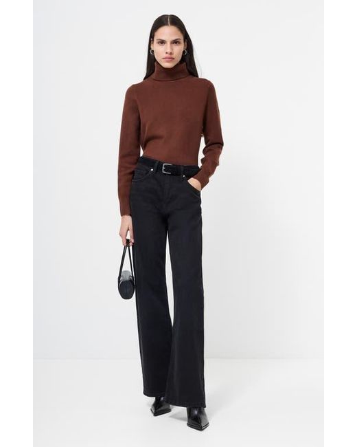 French Connection Brown Babysoft Turtleneck Sweater