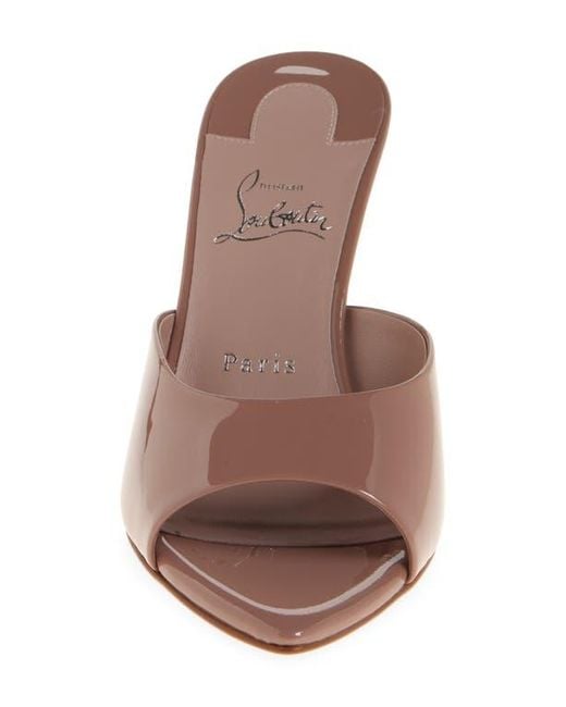 Christian Louboutin Brown Miss Z Pointed Toe Sandal