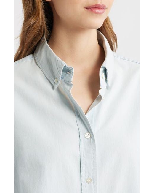FRAME White Heritage Patch Button-Down Shirt