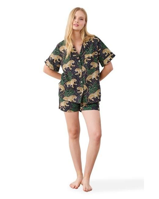 Printfresh Black Short Pj Set