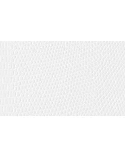 Olga Berg White Caylee Wooden Bead Handbag