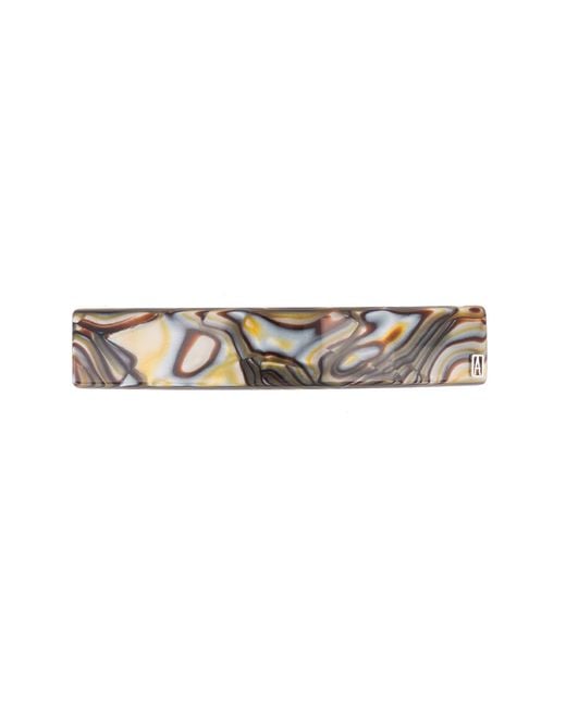 Alexandre De Paris Multicolor Rectangle Barrette